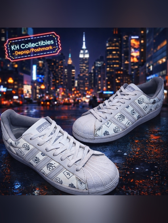 adidas Originals Shoes - 2021 Adidas Originals Superstar "Reflective Logo Print" — Size 8
